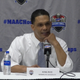 Illustration for article titled Monmouth Coach King Rice Calls Out Absurd MAAC Rules That Prevented Him From Bringing His 7-Year-Old Son To The Postgame Press Conference